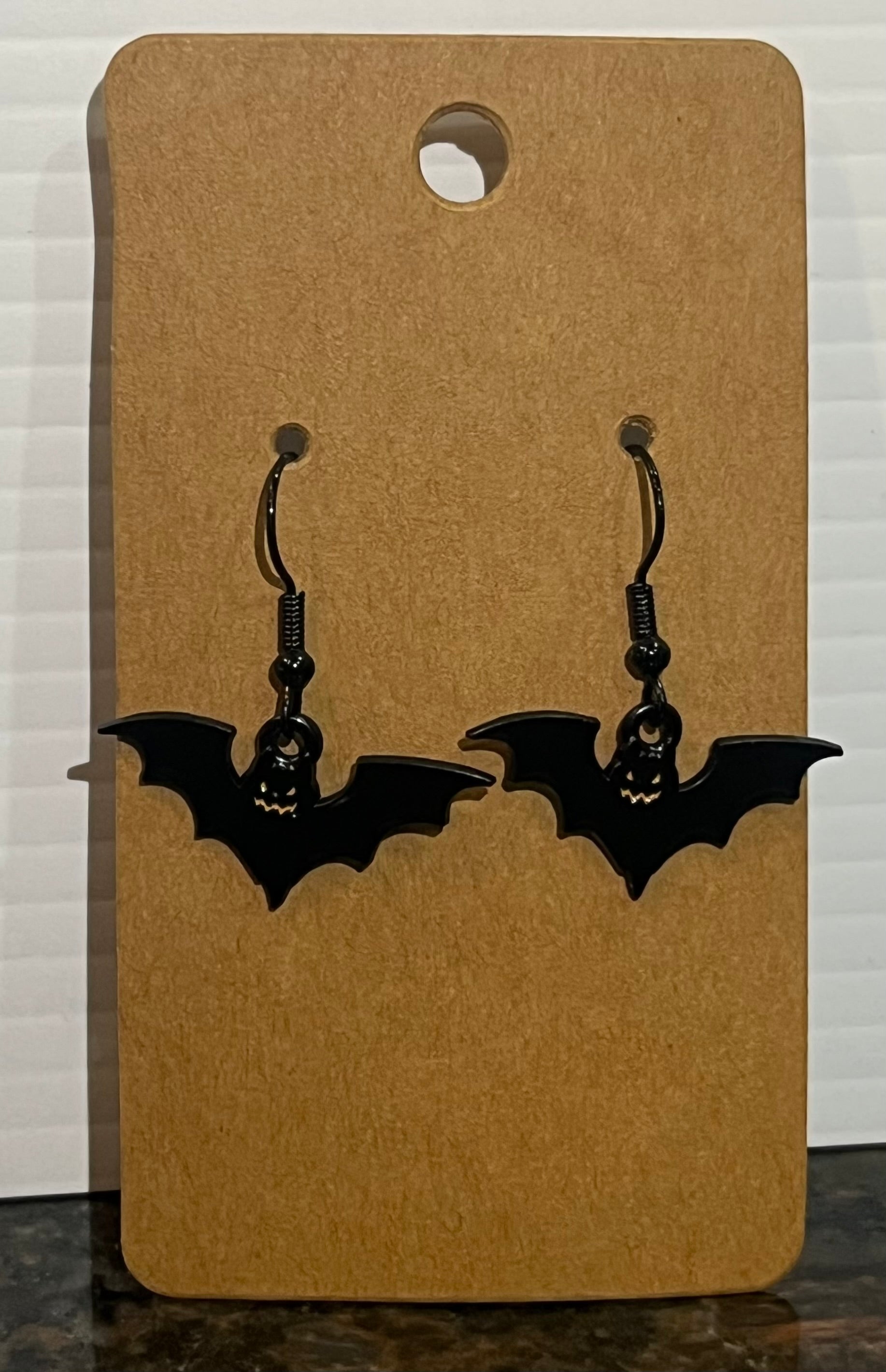 Black Bat Earrings