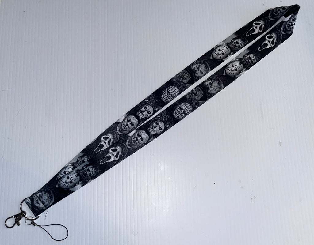 Horror Lanyard Black & White