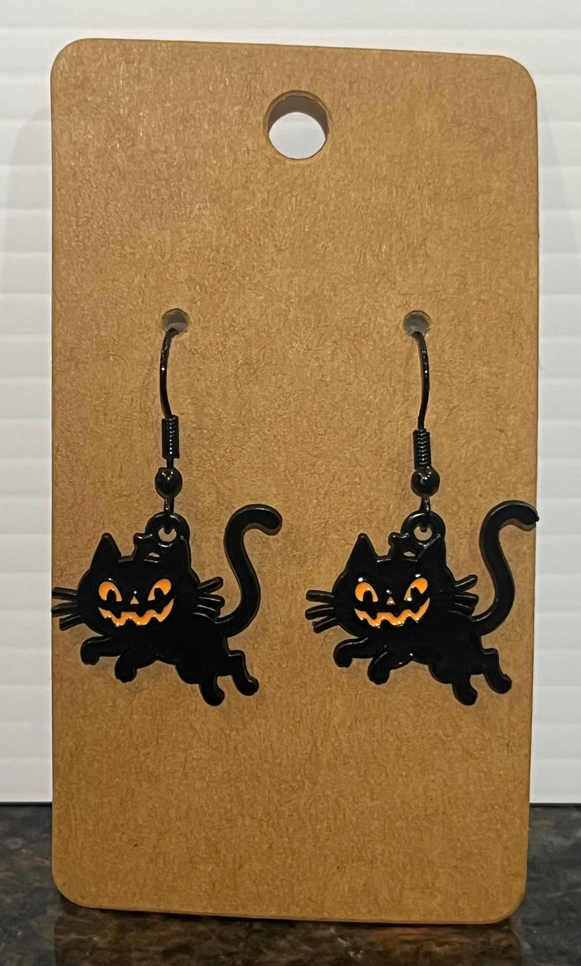 Black Cat Earrings