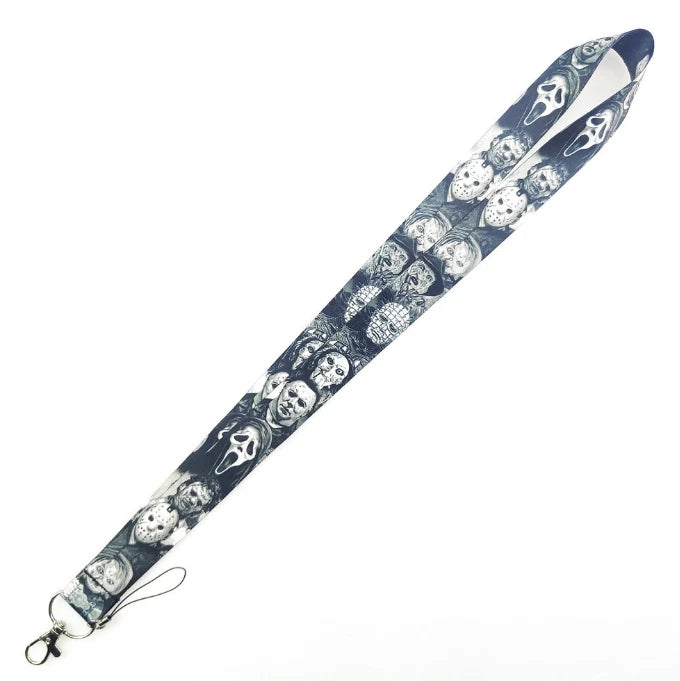 Horror Lanyard Black & White